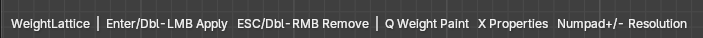 Edit Lattice mode status bar