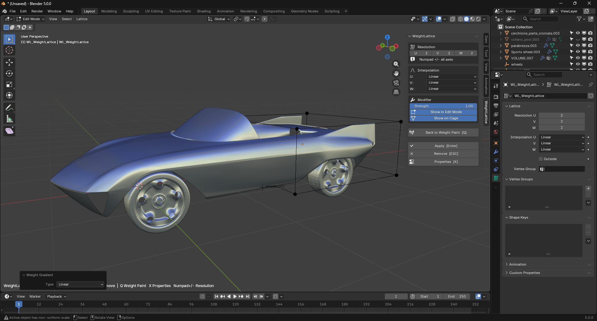 Work with the updated lattice